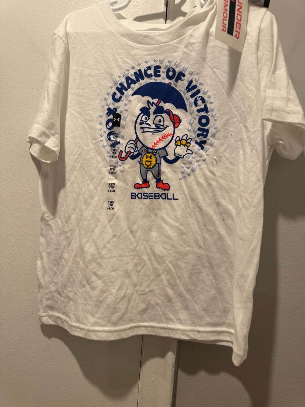 Under Armour Chance of Victory Baseball Graphic T-Shirt Youth Size YXS
